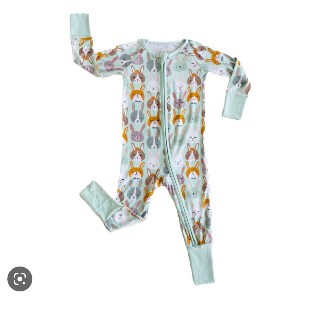 Rad Rabbits Bamboo Viscose Zippy - 6-12 months - nwt - little sleepies